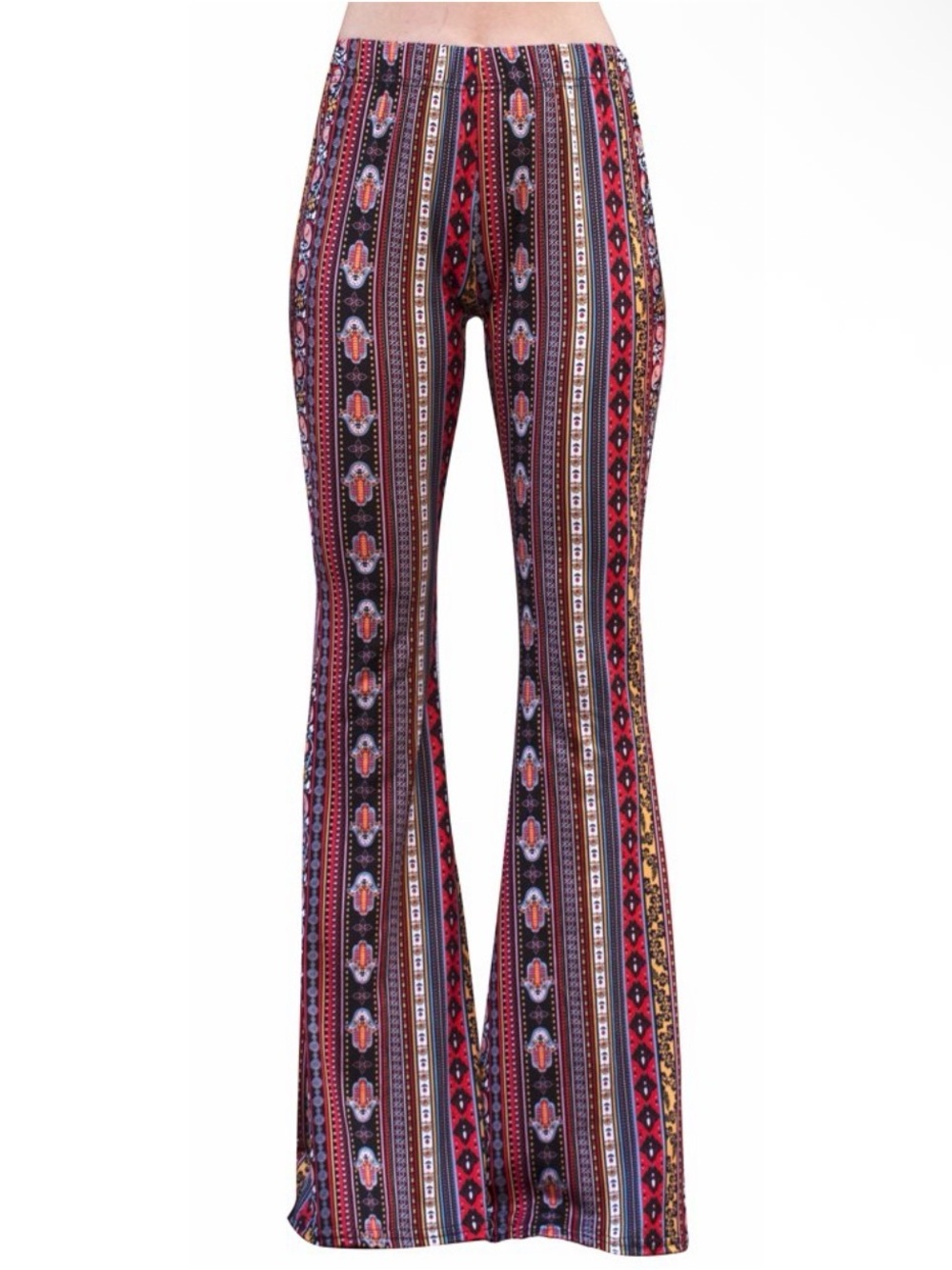 Daisy Del Sol High Waist Tribal Print flared Pants Size XS